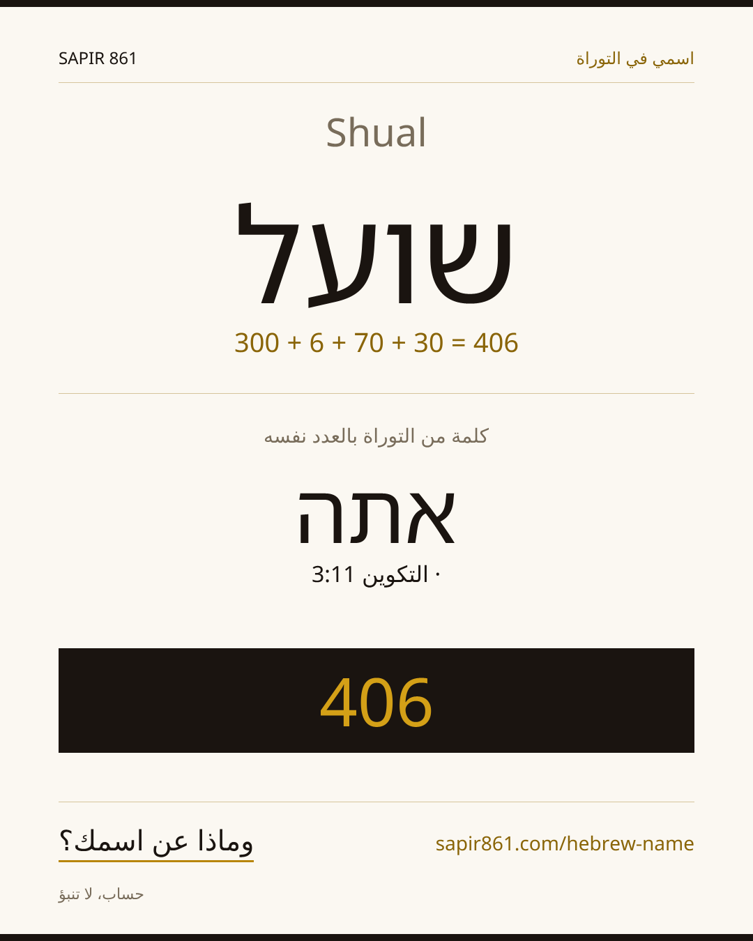 Shual — שועל
