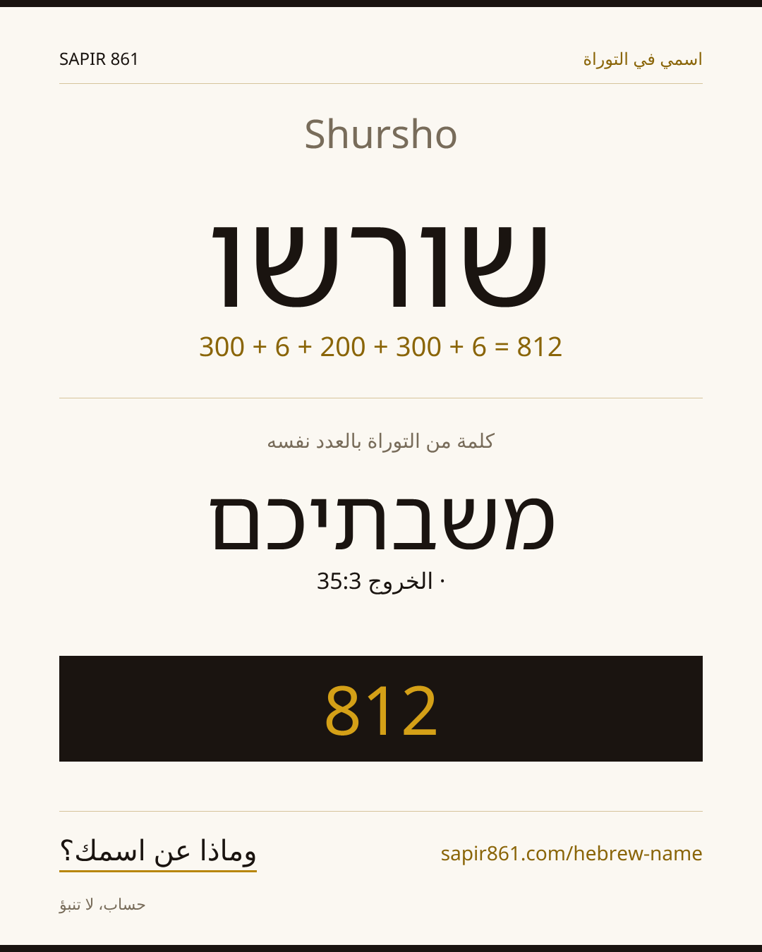 Shursho — שורשו