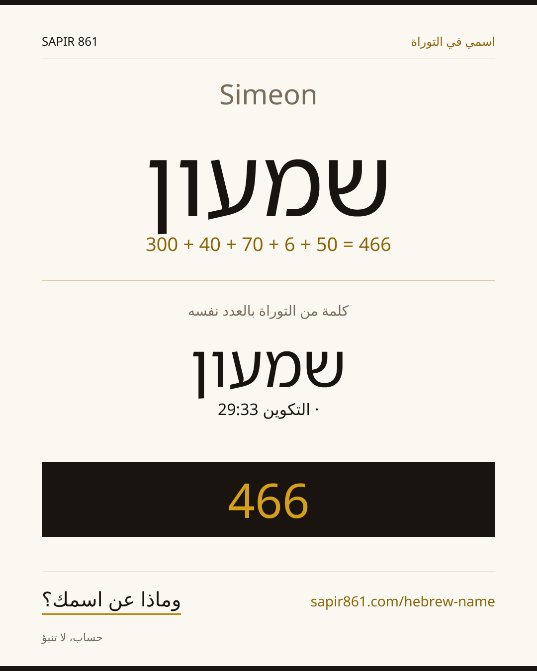 Simeon — שמעון