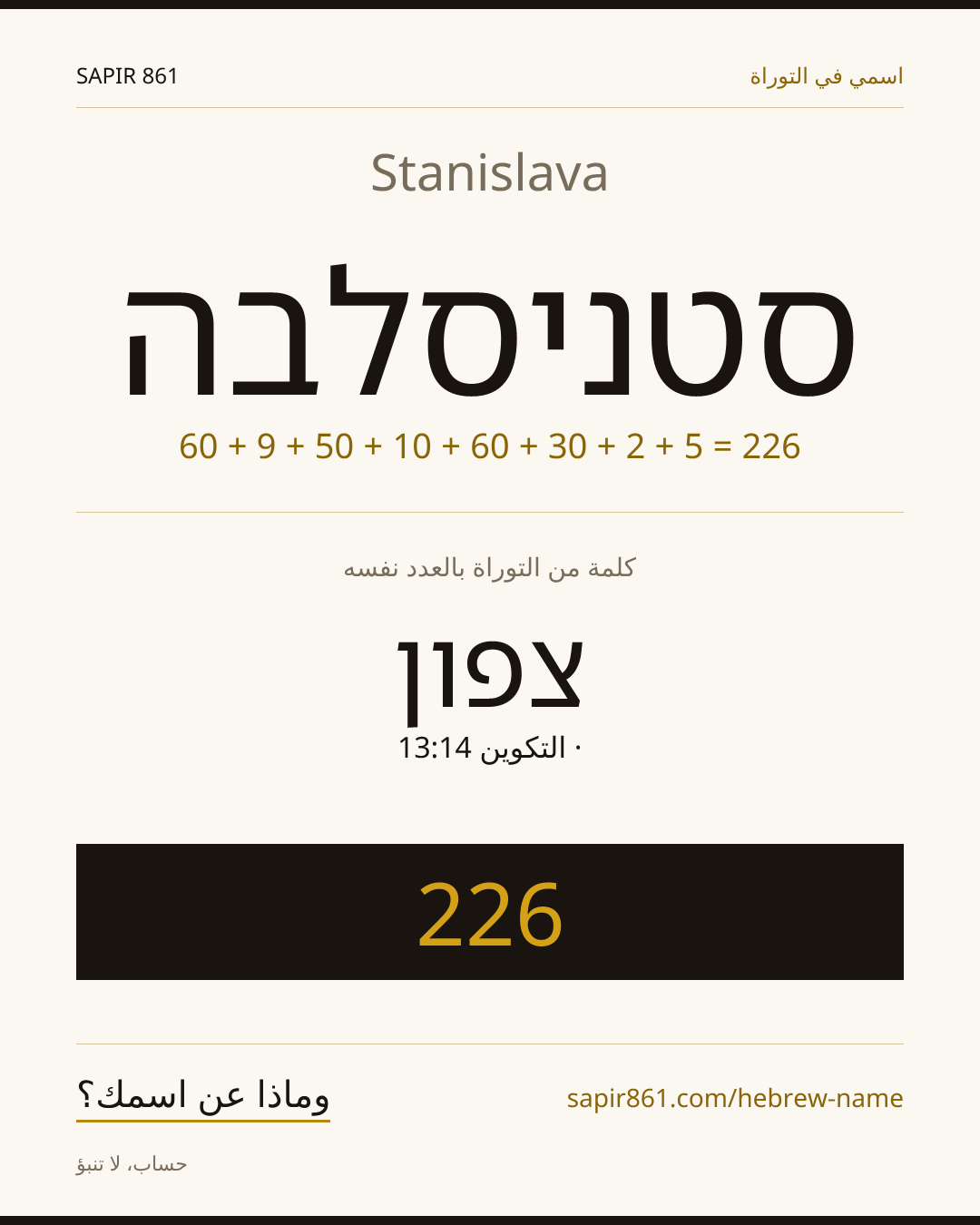 Stanislava — סטניסלבה