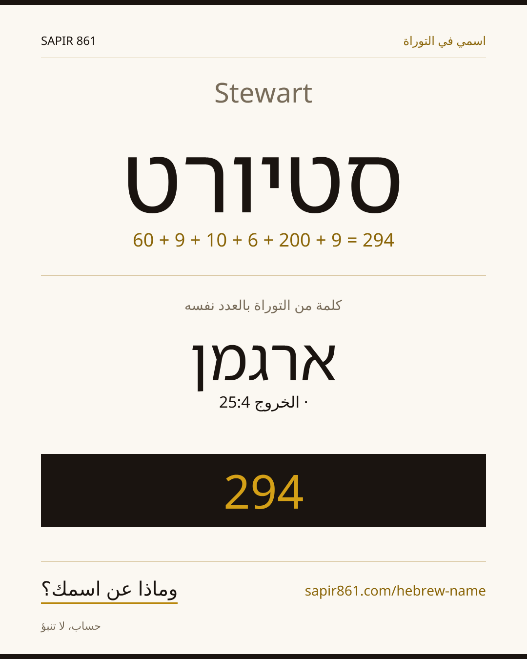 Stewart — סטיורט