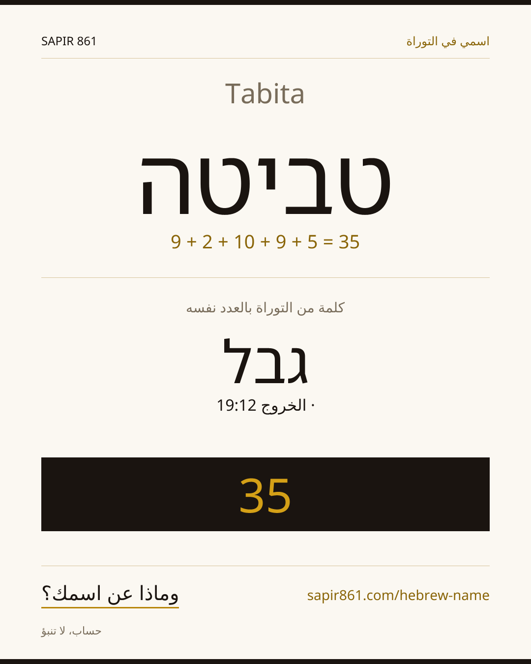 Tabita — טביטה
