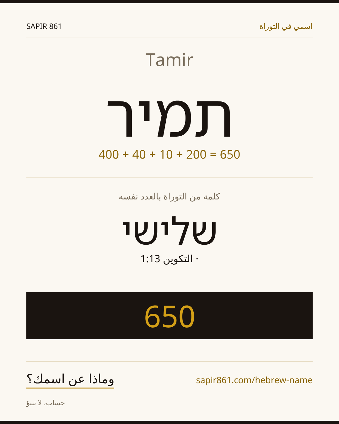 Tamir — תמיר