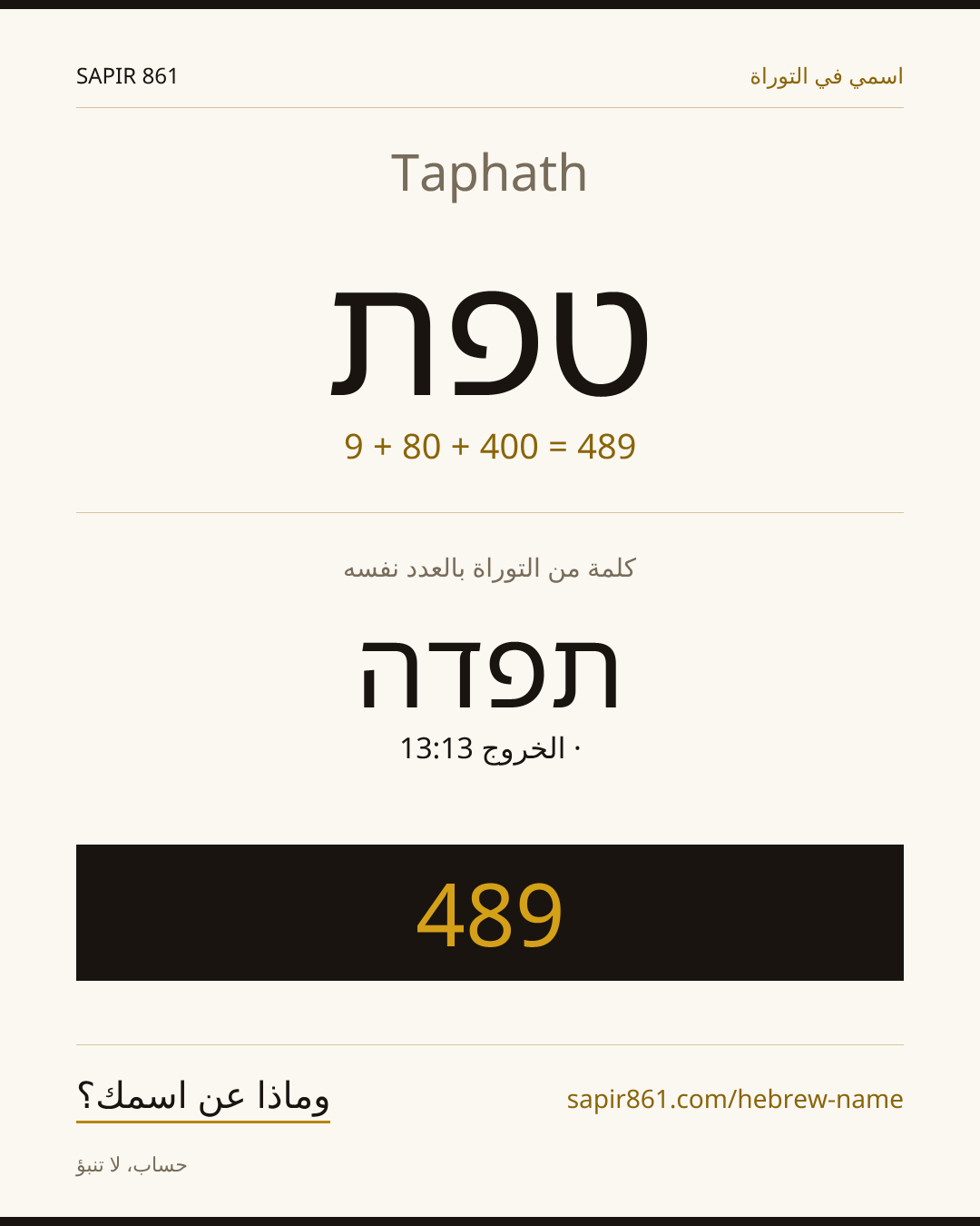 Taphath — טפת