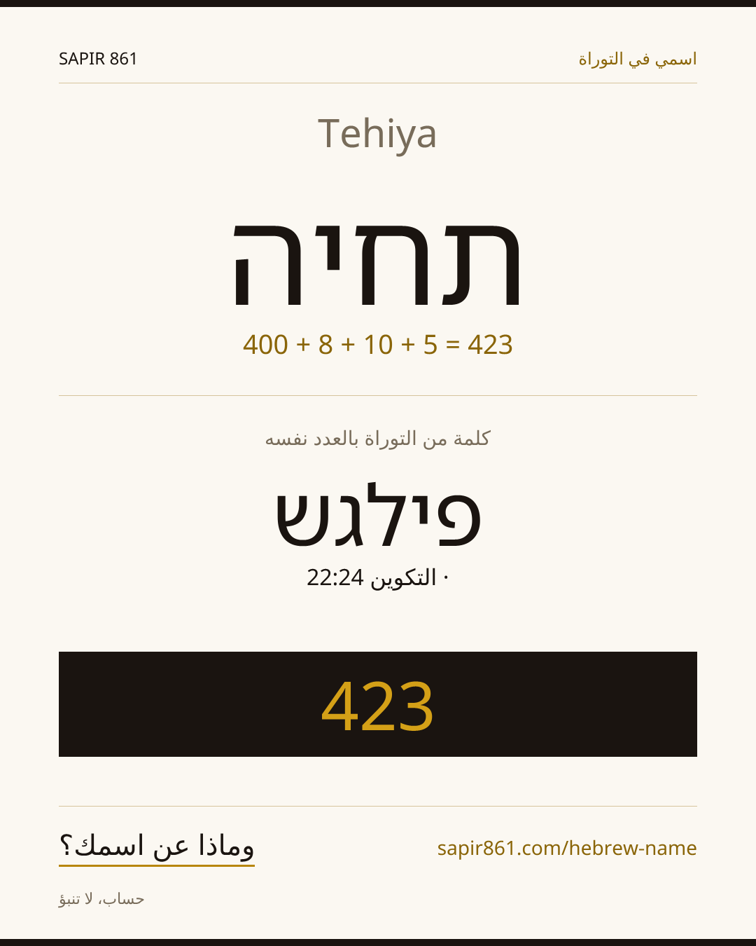 Tehiya — תחיה
