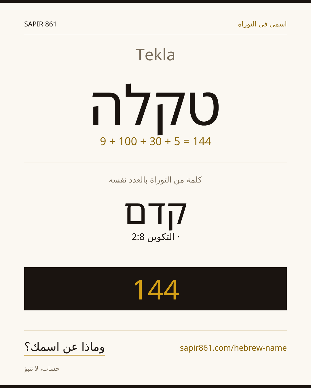Tekla — טקלה