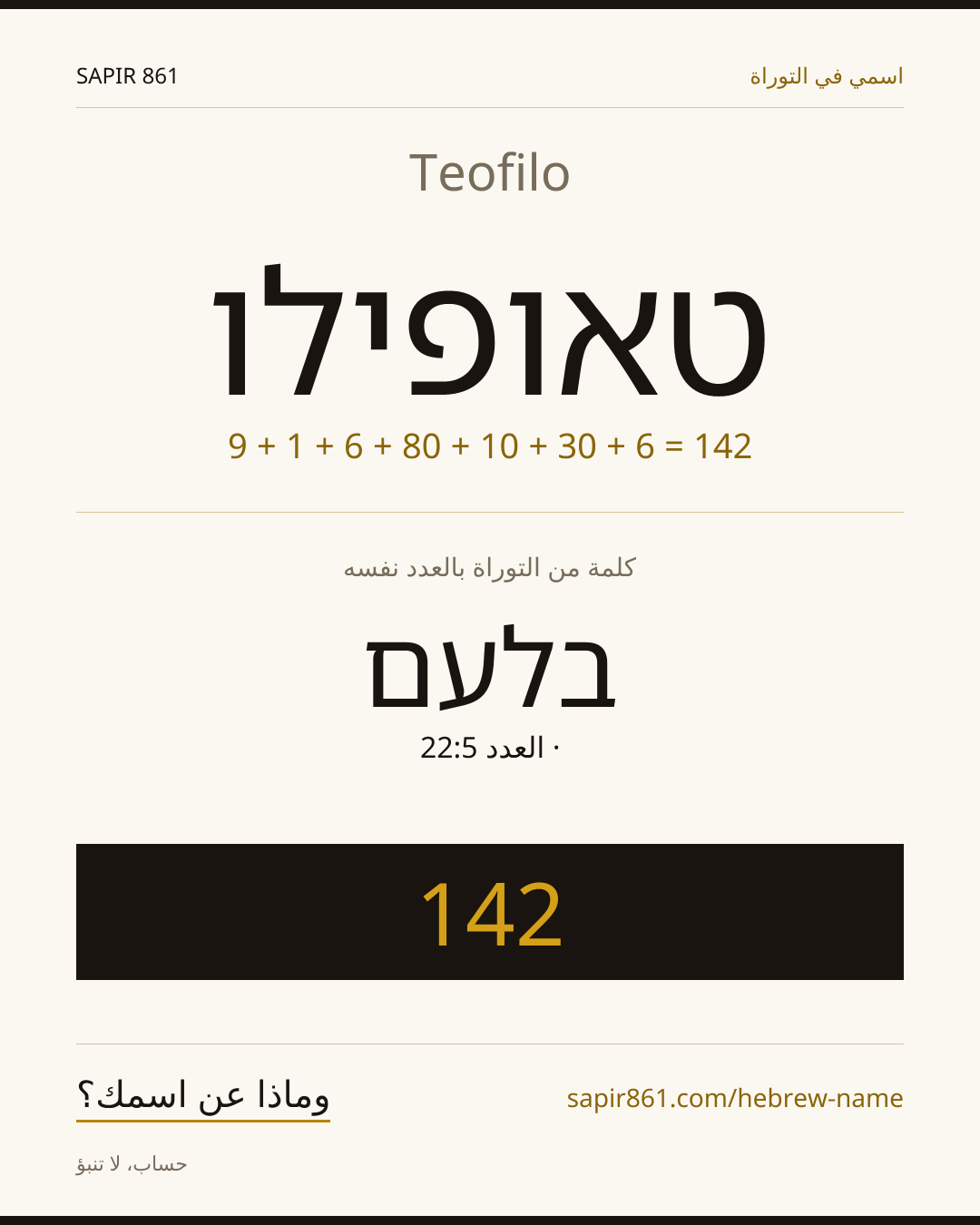 Teofilo — טאופילו
