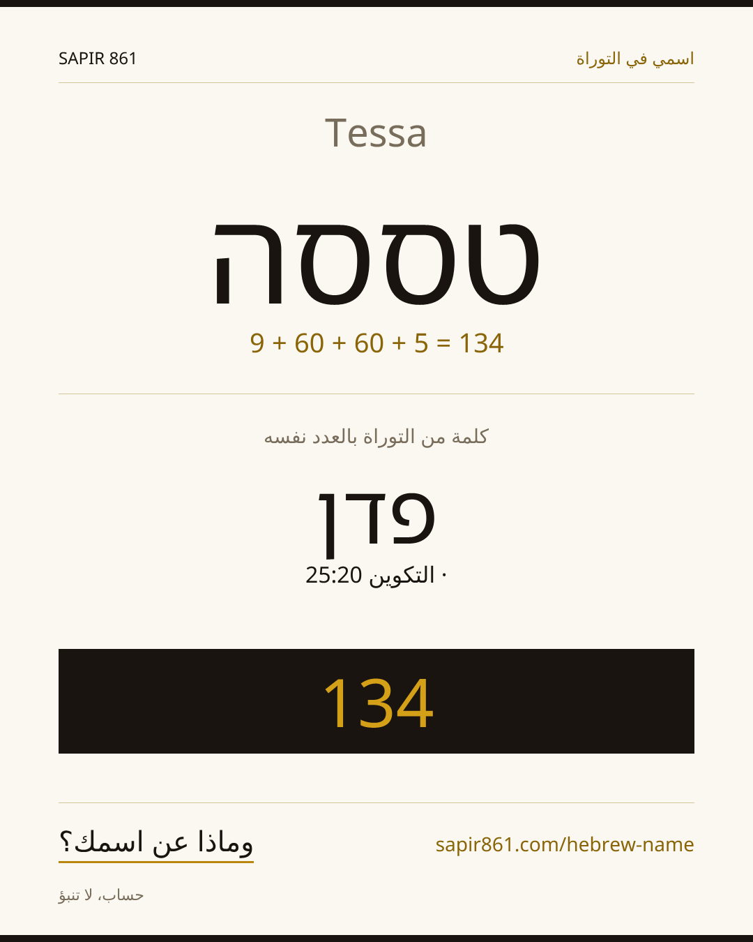Tessa — טססה