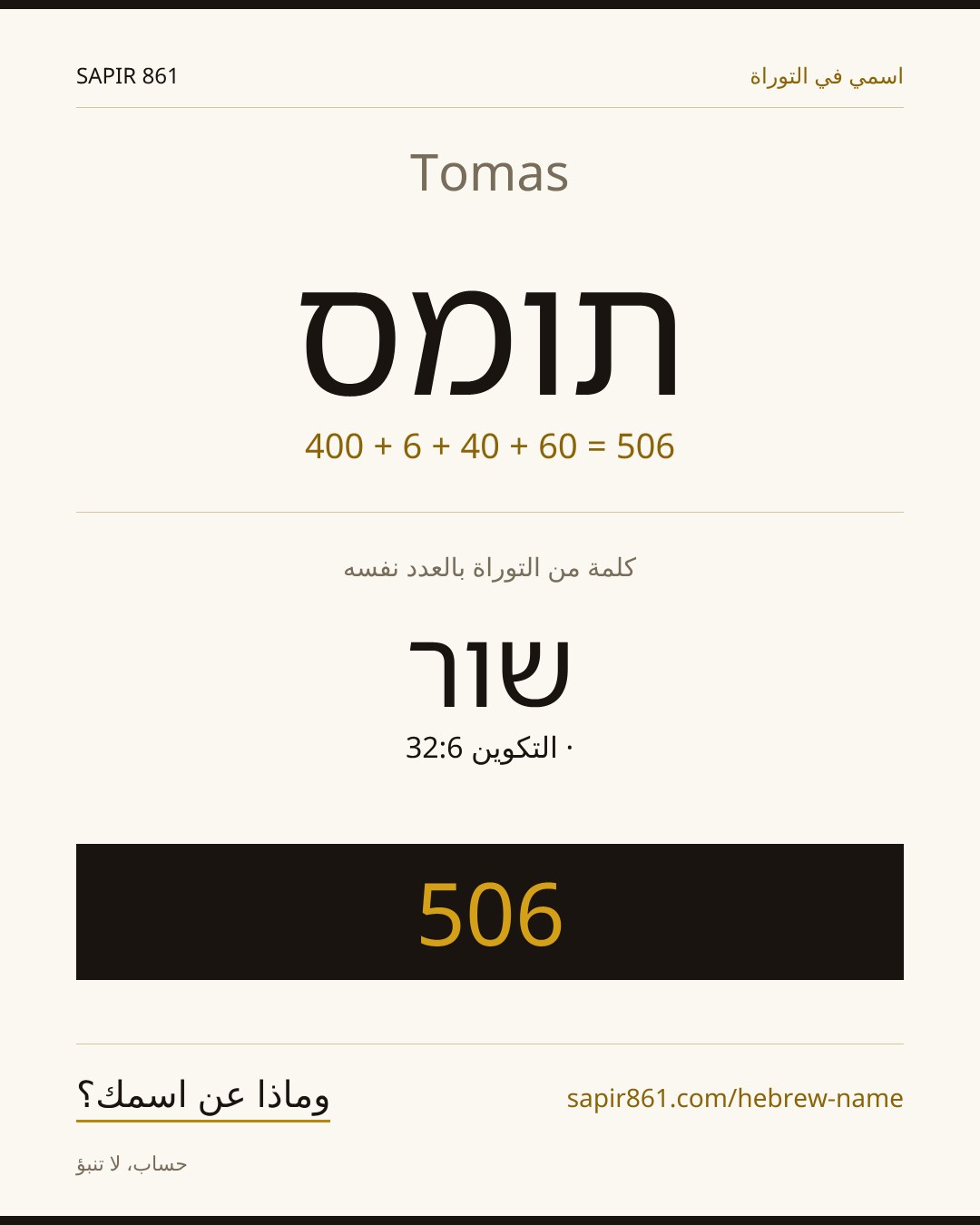 Tomas — תומס