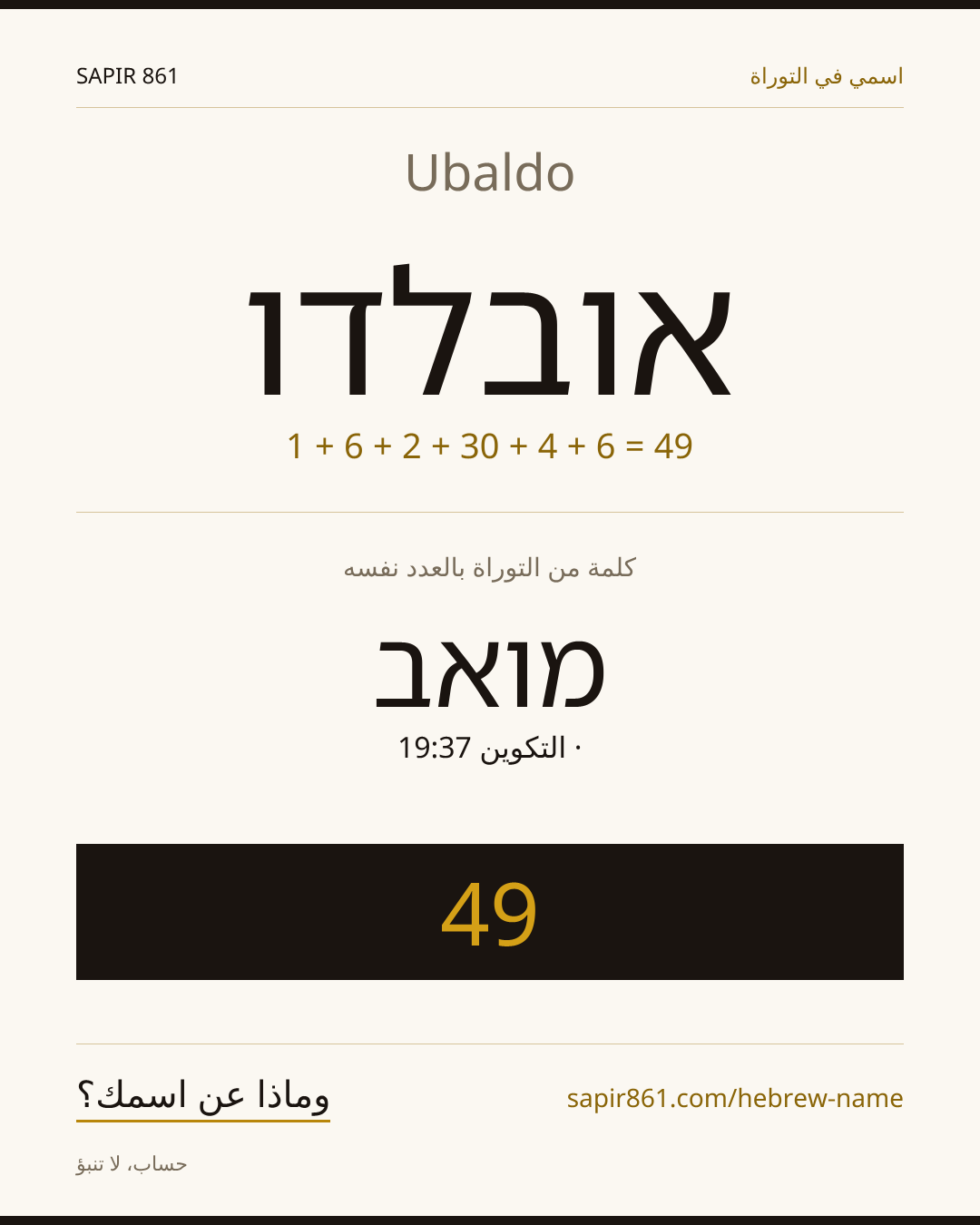 Ubaldo — אובלדו