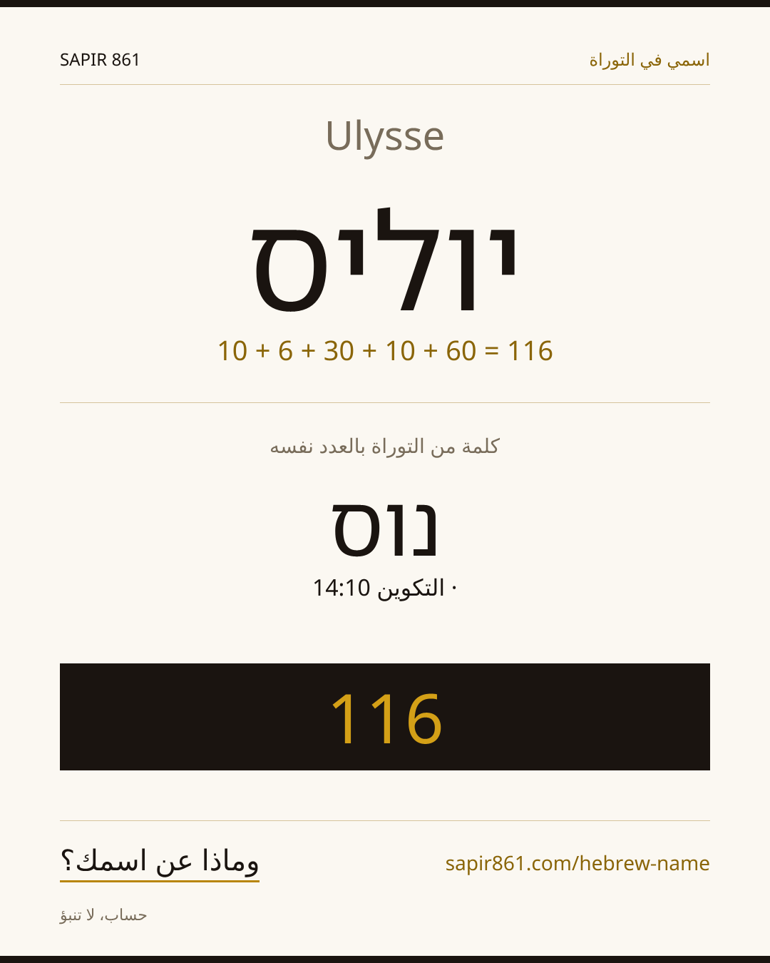 Ulysse — יוליס