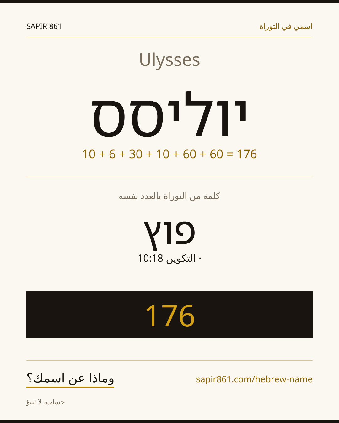 Ulysses — יוליסס