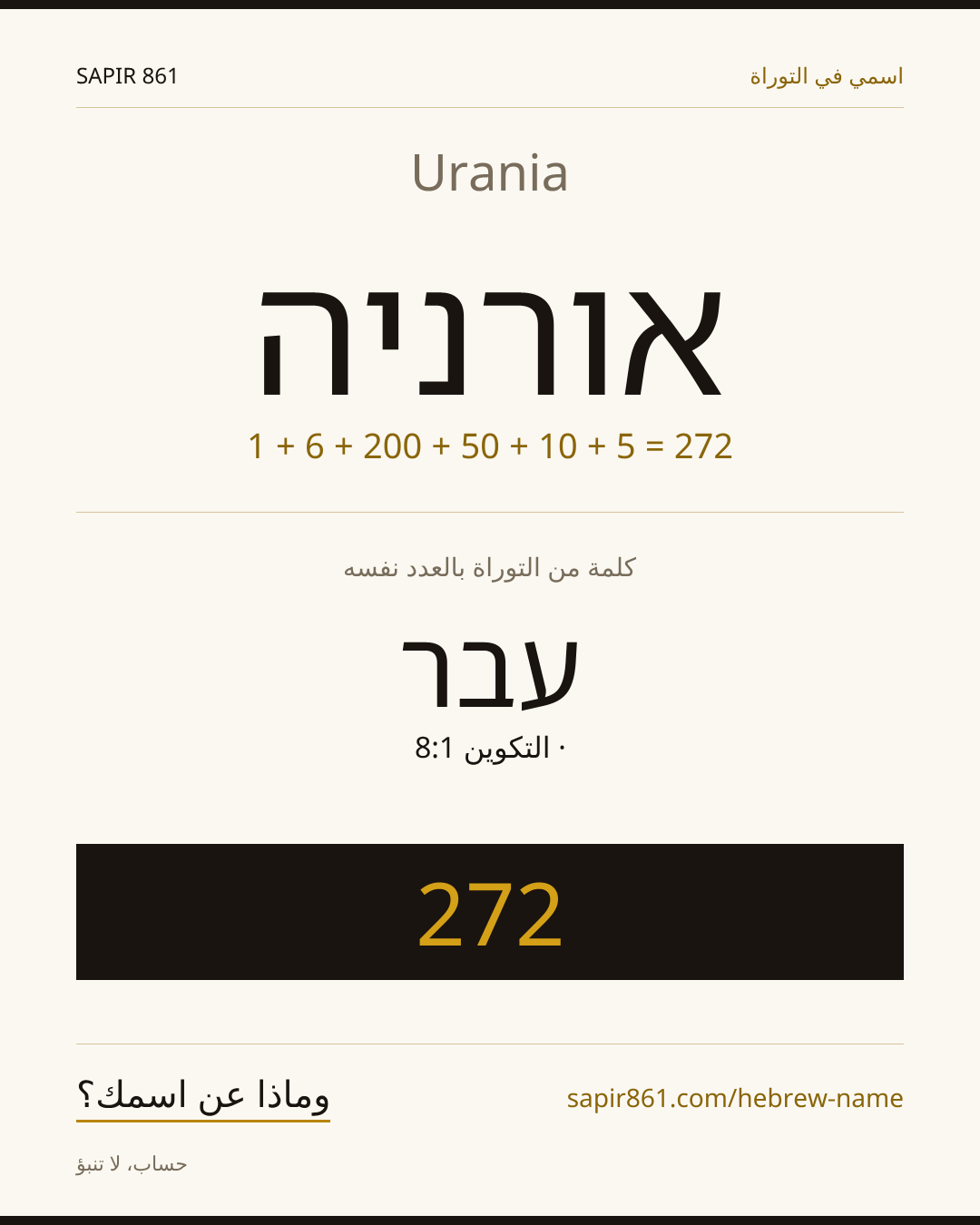 Urania — אורניה