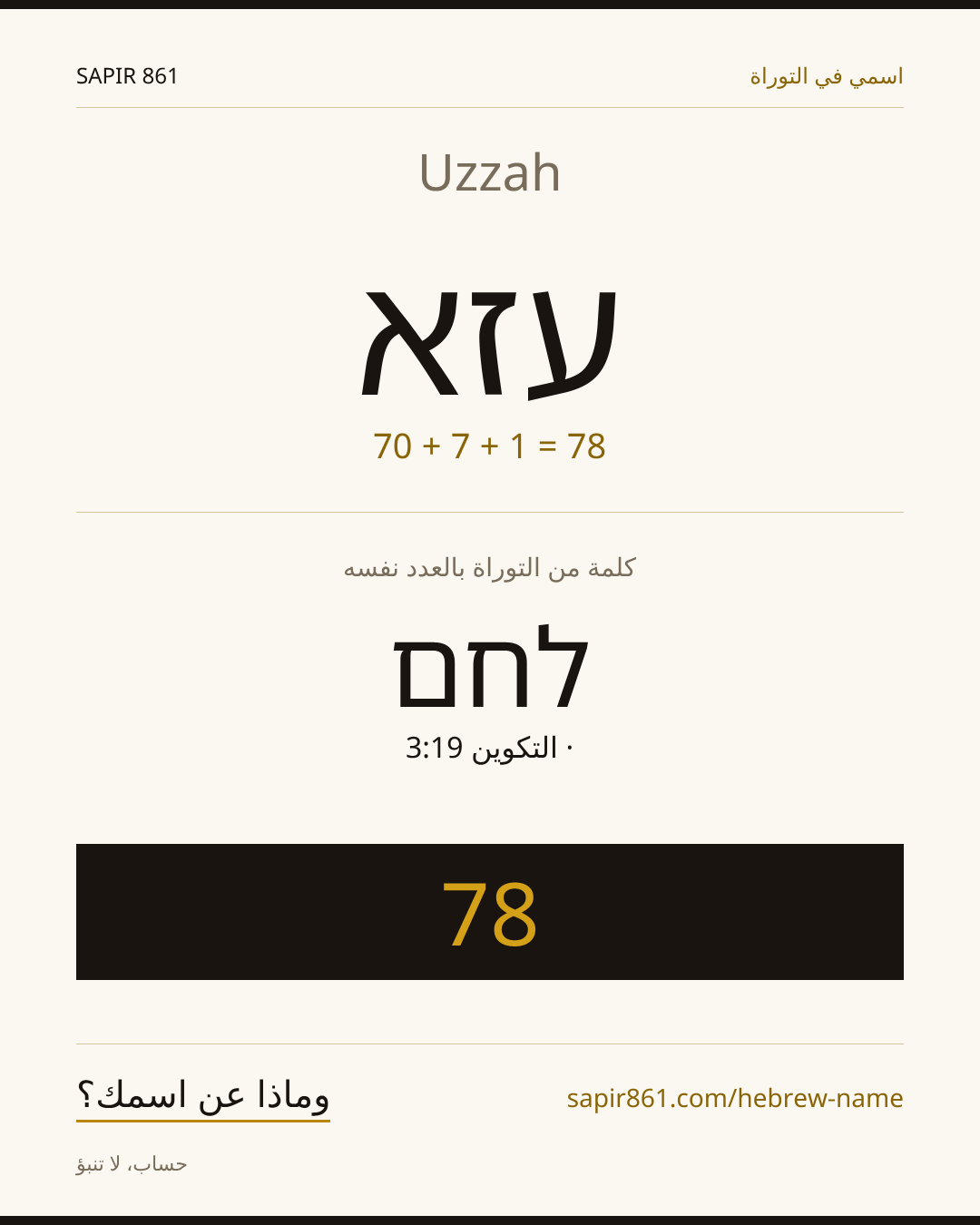 Uzzah — עזא