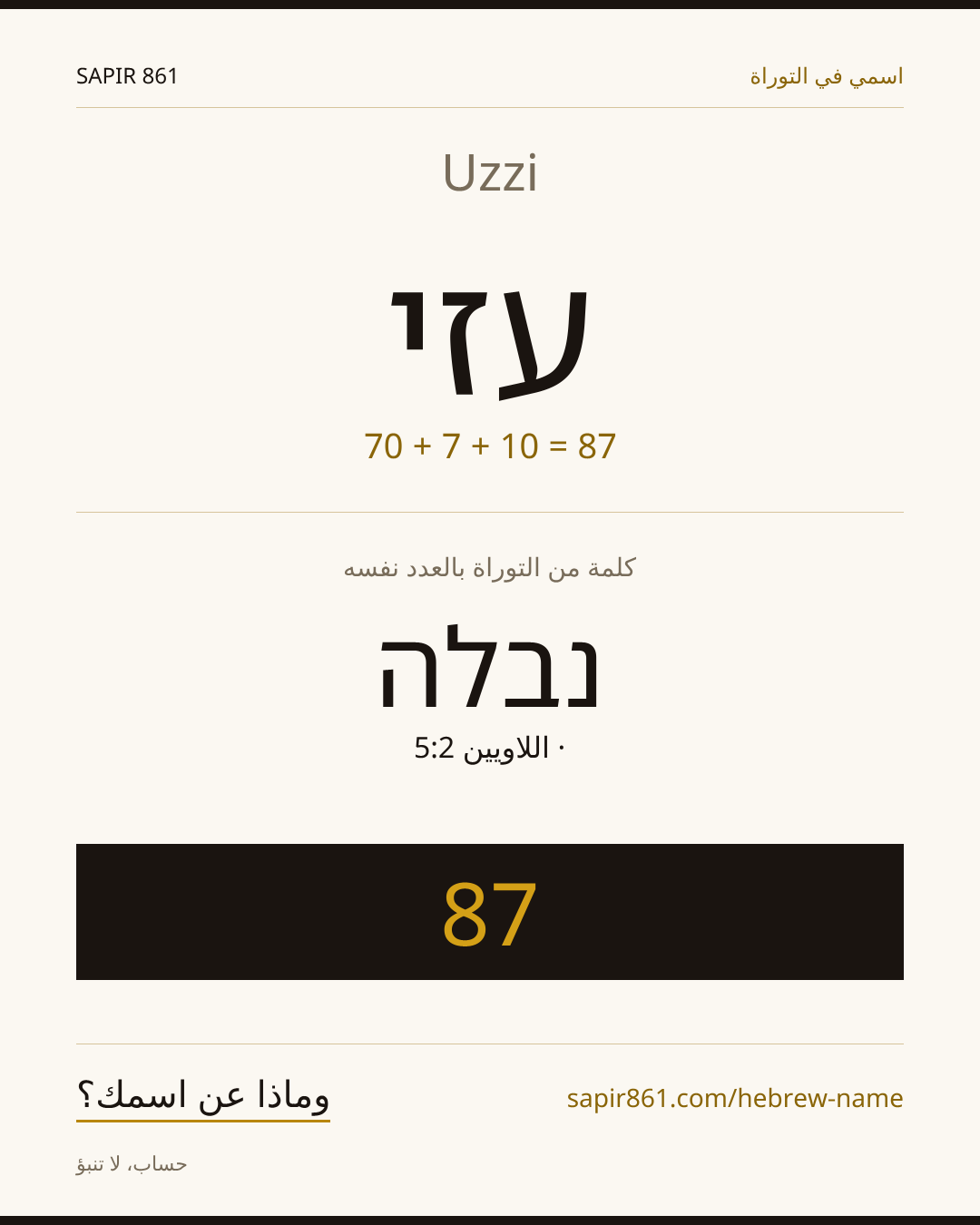 Uzzi — עזי