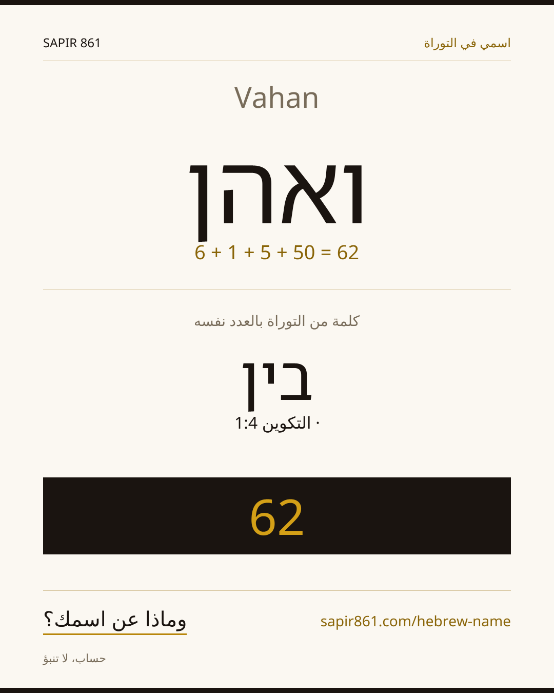 Vahan — ואהן