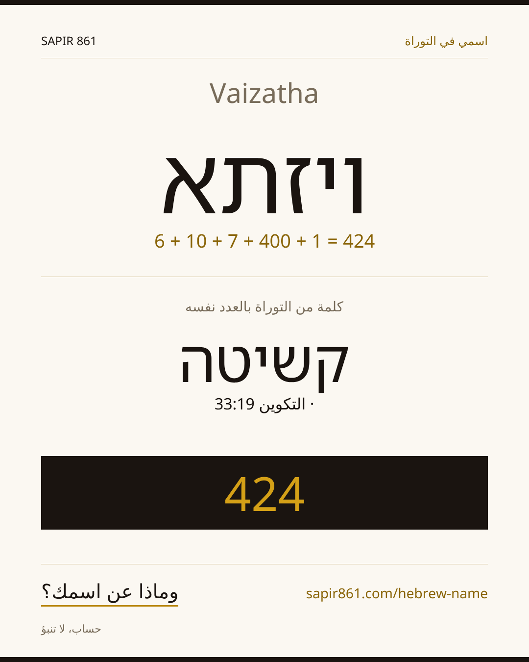 Vaizatha — ויזתא