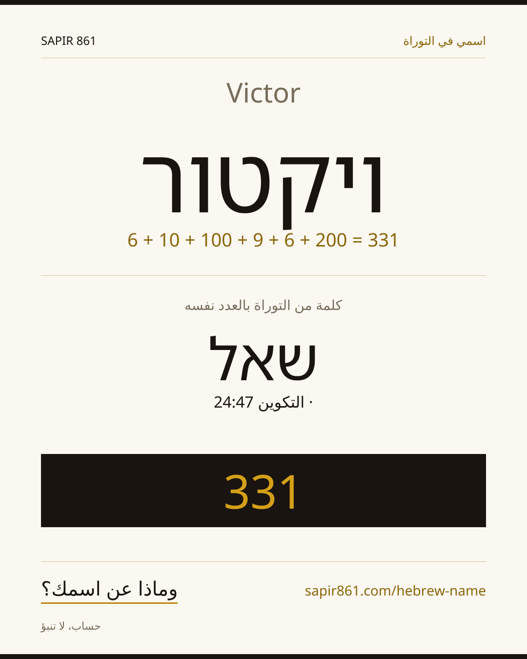 Victor — ויקטור