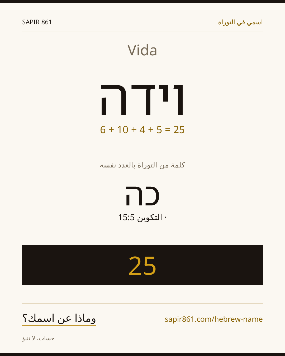 Vida — וידה