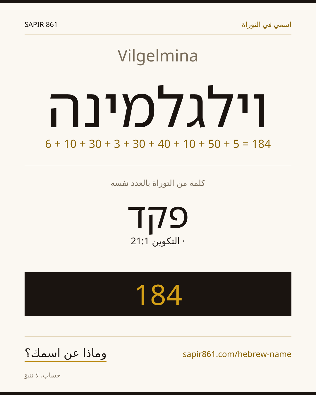 Vilgelmina — וילגלמינה