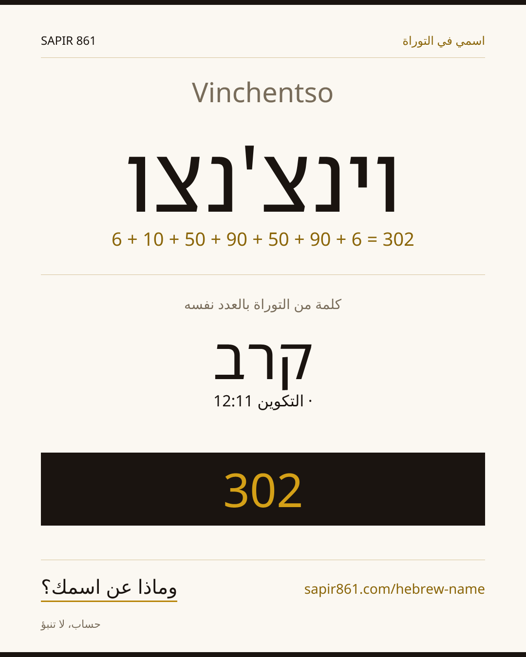 Vinchentso — וינצ'נצו