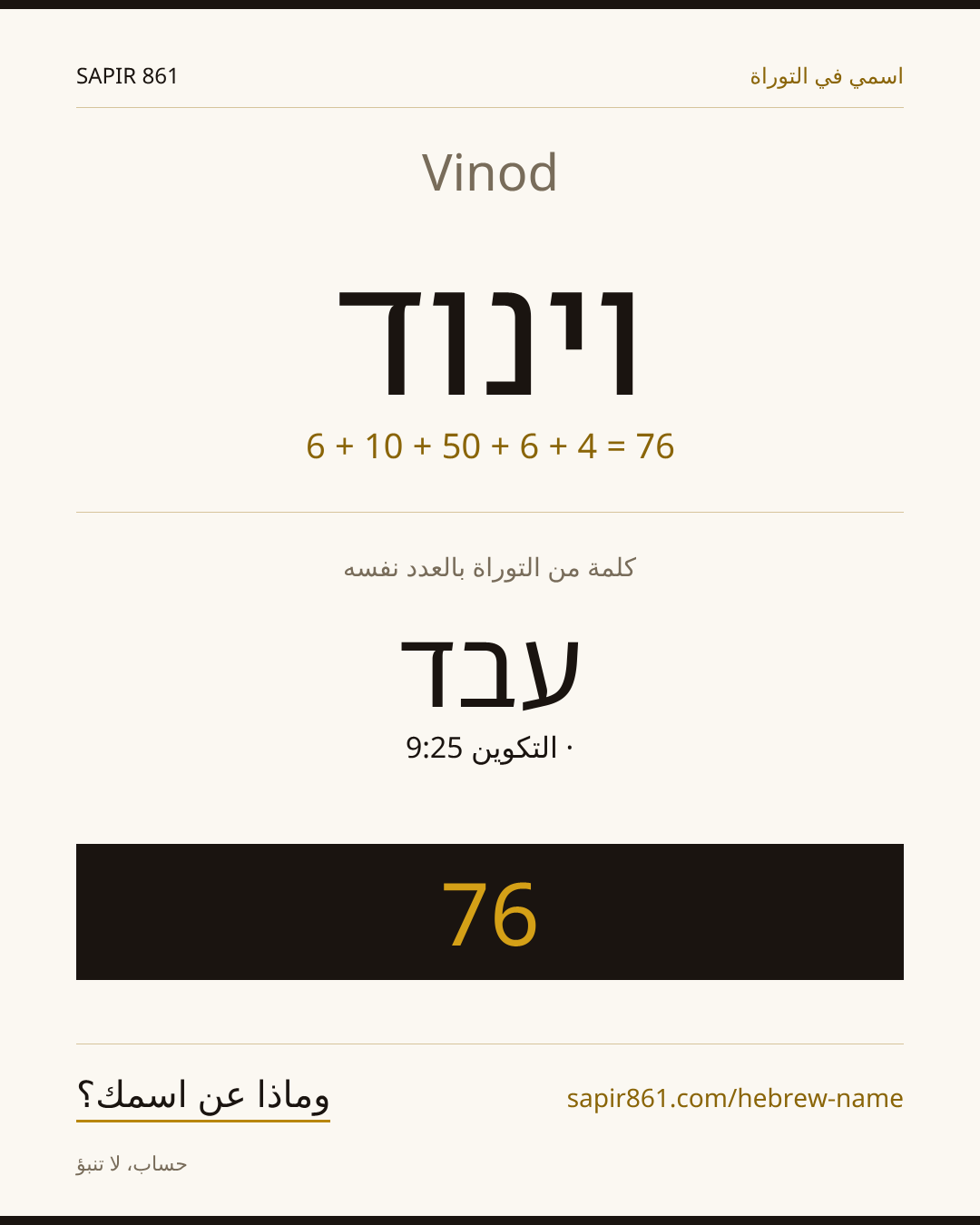 Vinod — וינוד