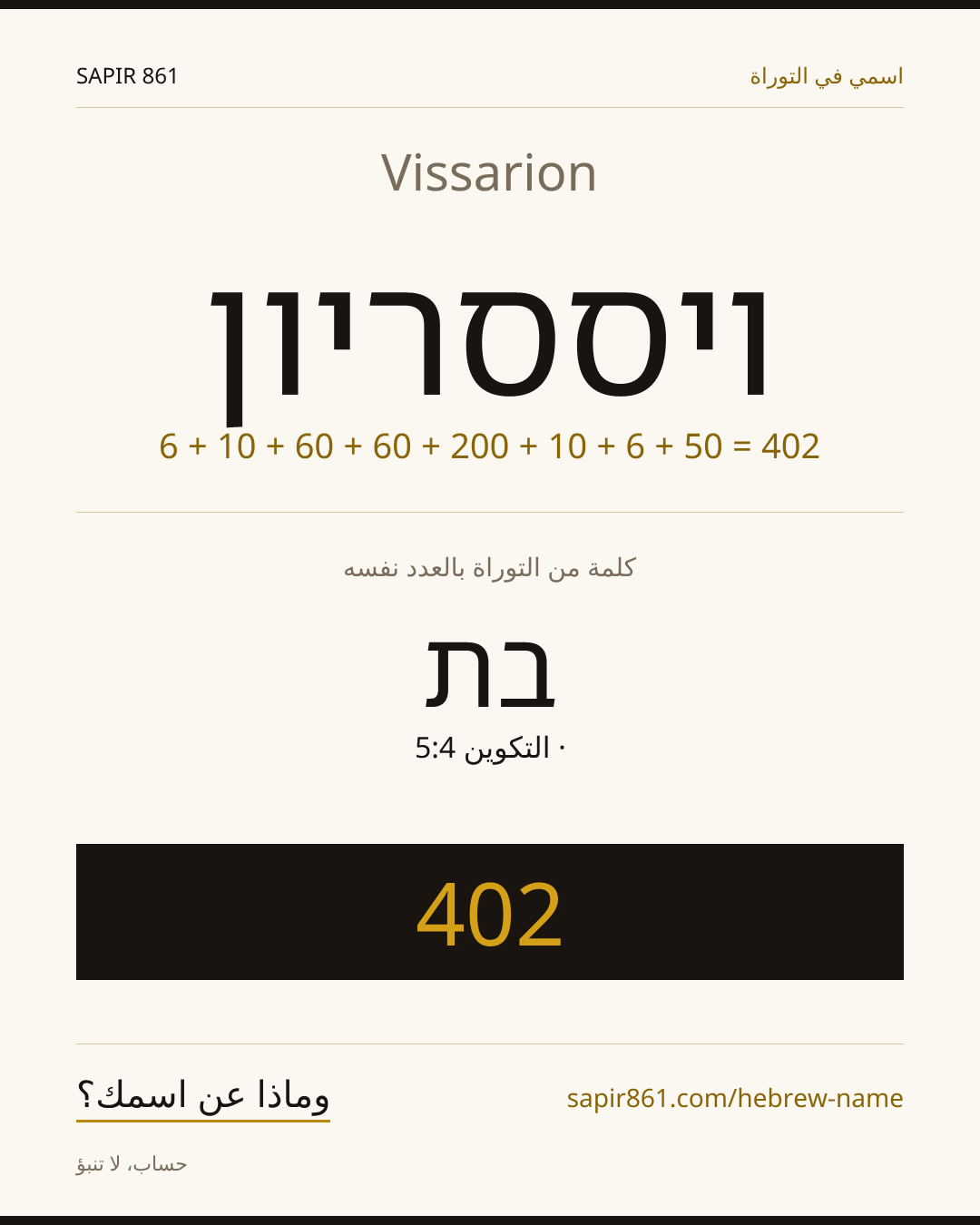 Vissarion — ויססריון