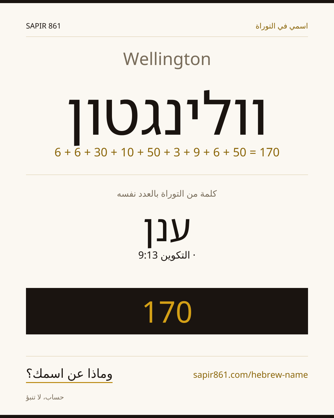 Wellington — וולינגטון