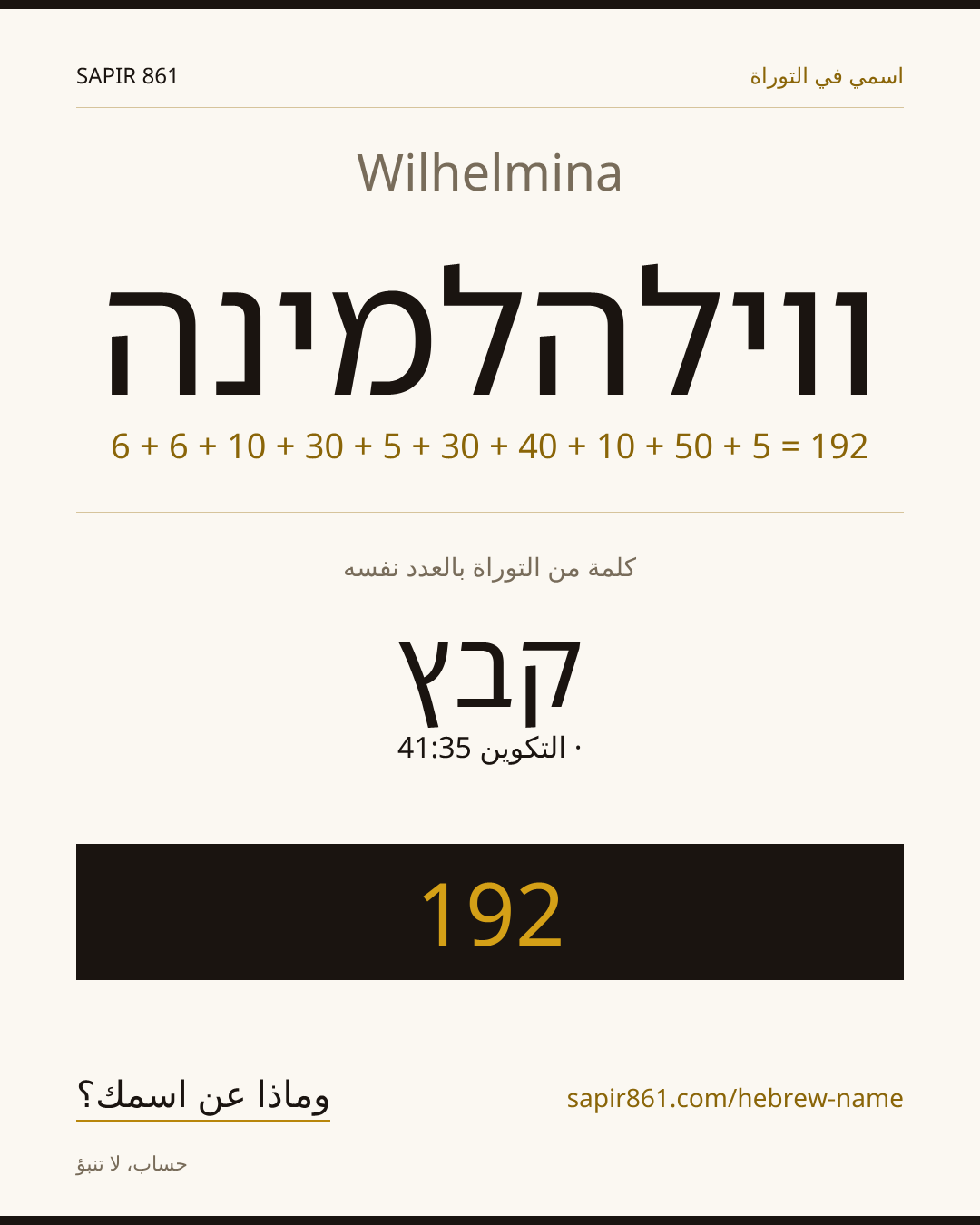 Wilhelmina — ווילהלמינה