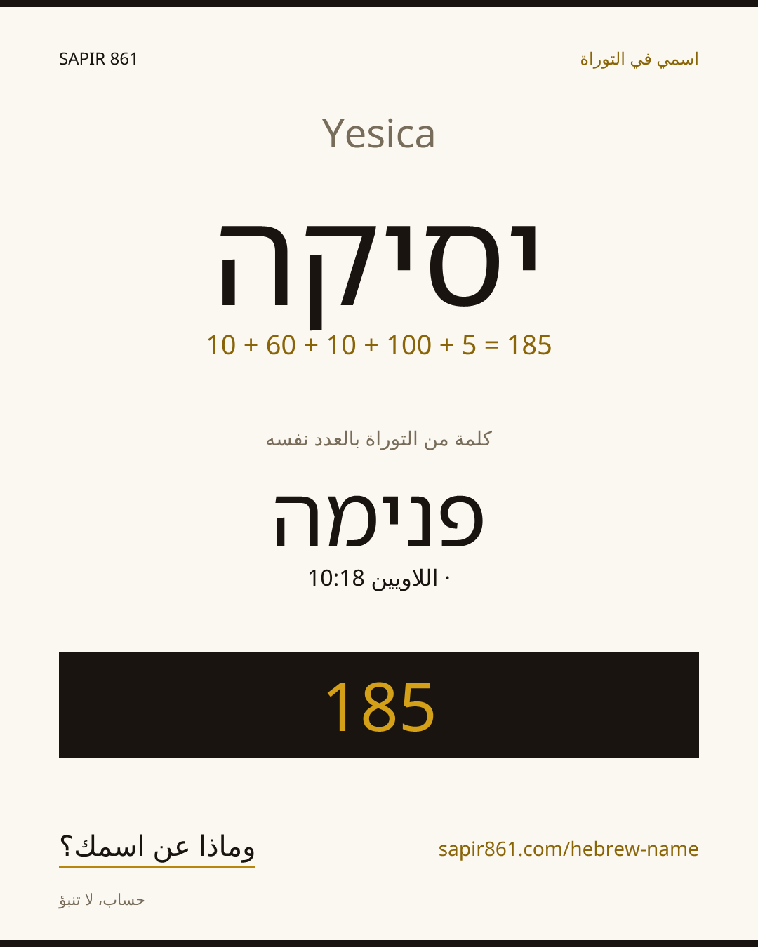 Yesica — יסיקה