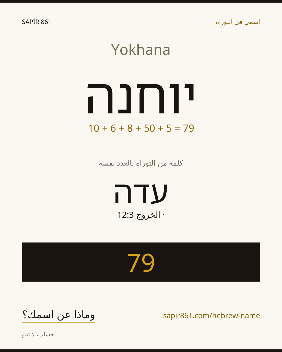 Yokhana — יוחנה