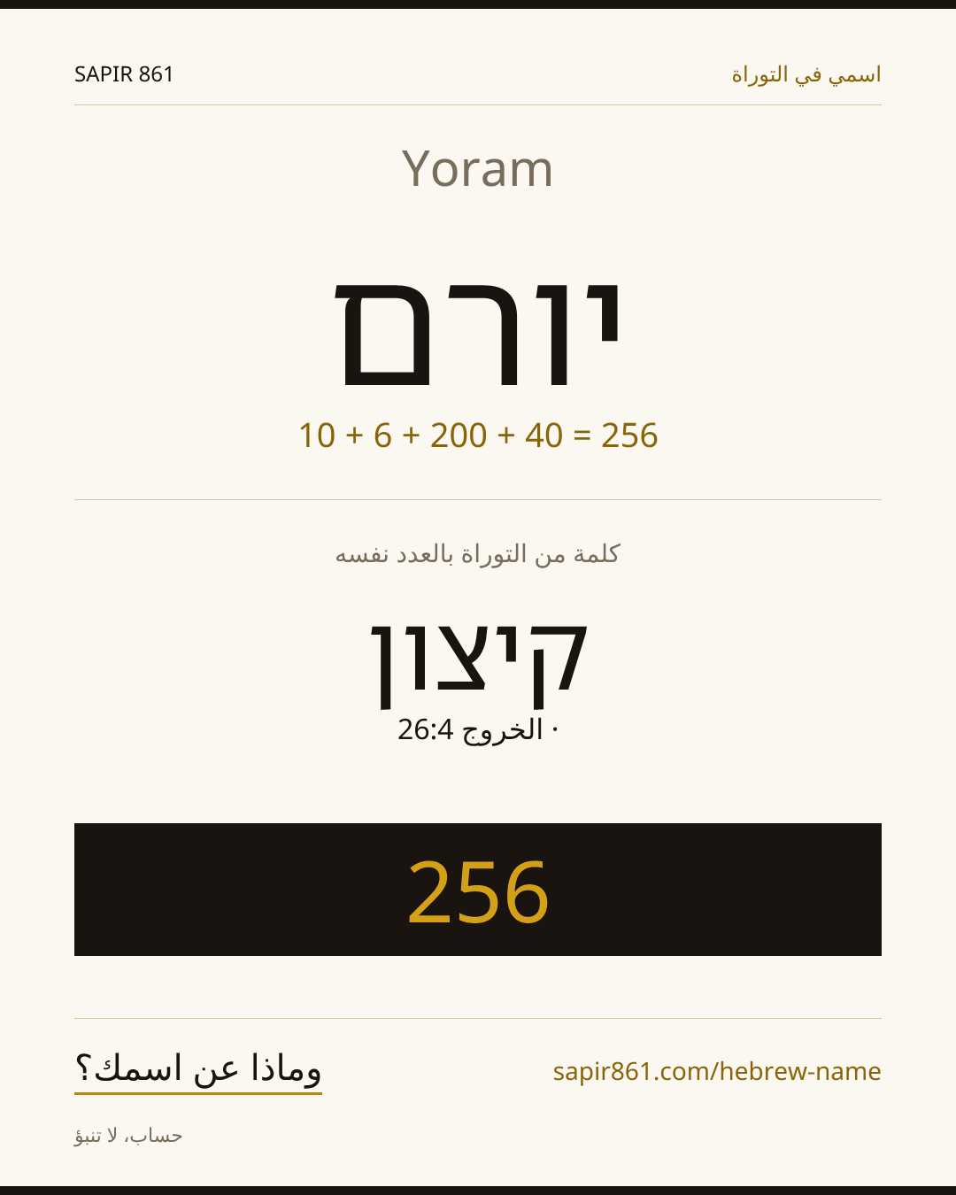 Yoram — יורם
