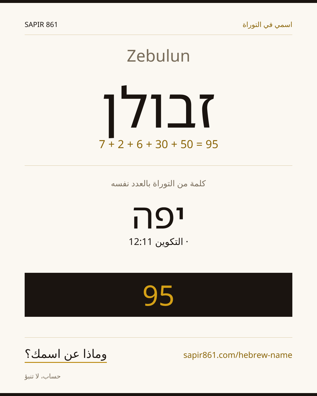 Zebulun — זבולן
