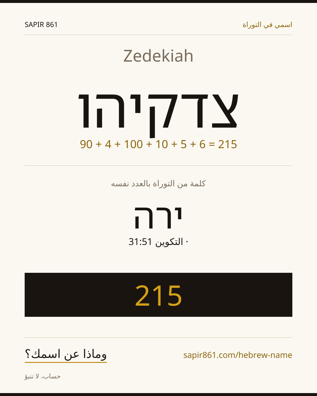 Zedekiah — צדקיהו