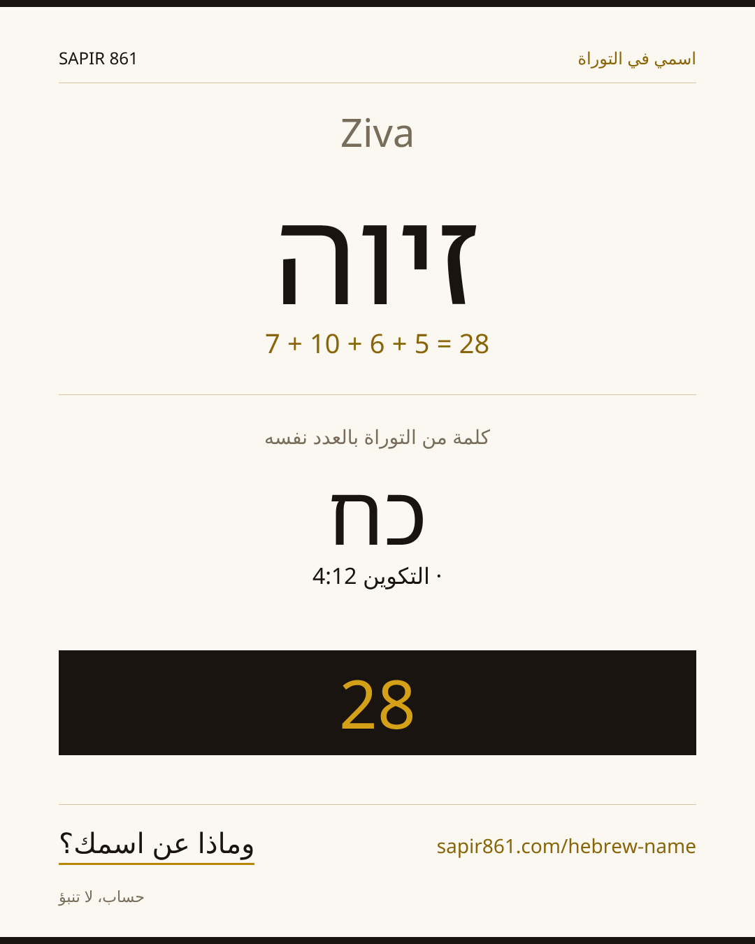 Ziva — זיוה