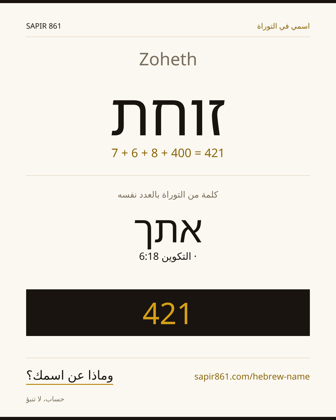 Zoheth — זוחת