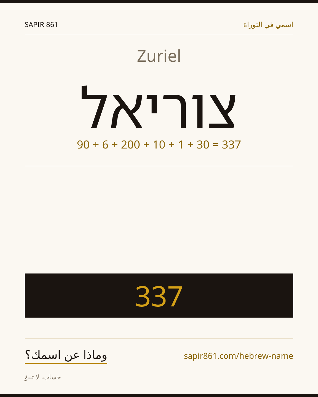 Zuriel — צוריאל