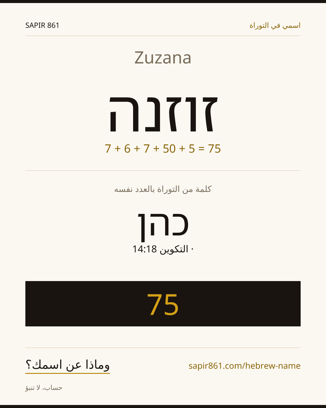 Zuzana — זוזנה