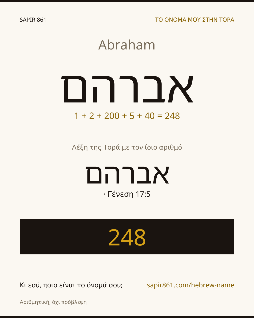 Abraham — אברהם