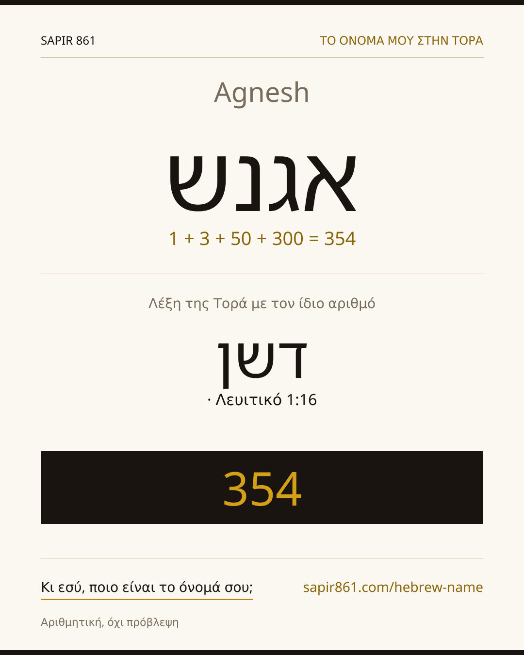 Agnesh — אגנש
