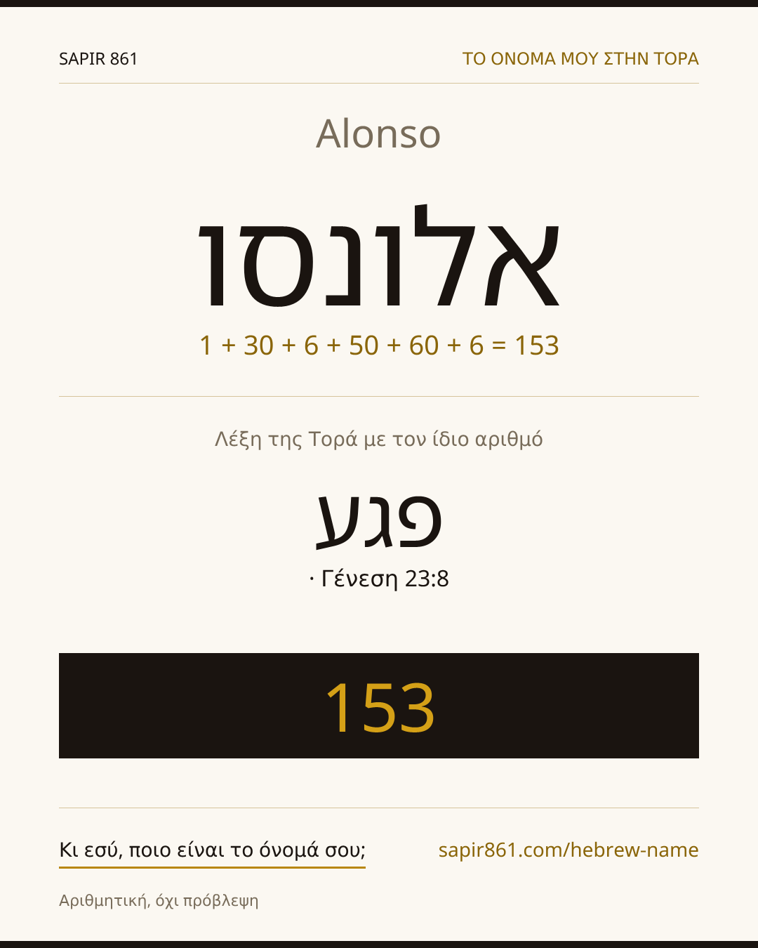 Alonso — אלונסו