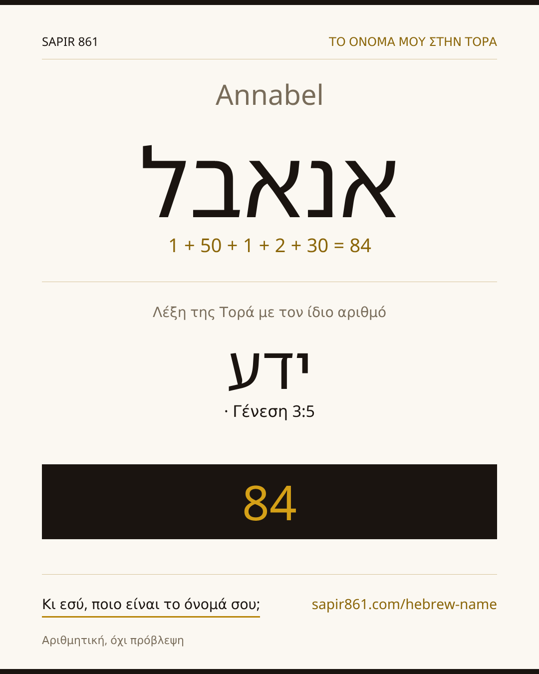 Annabel — אנאבל