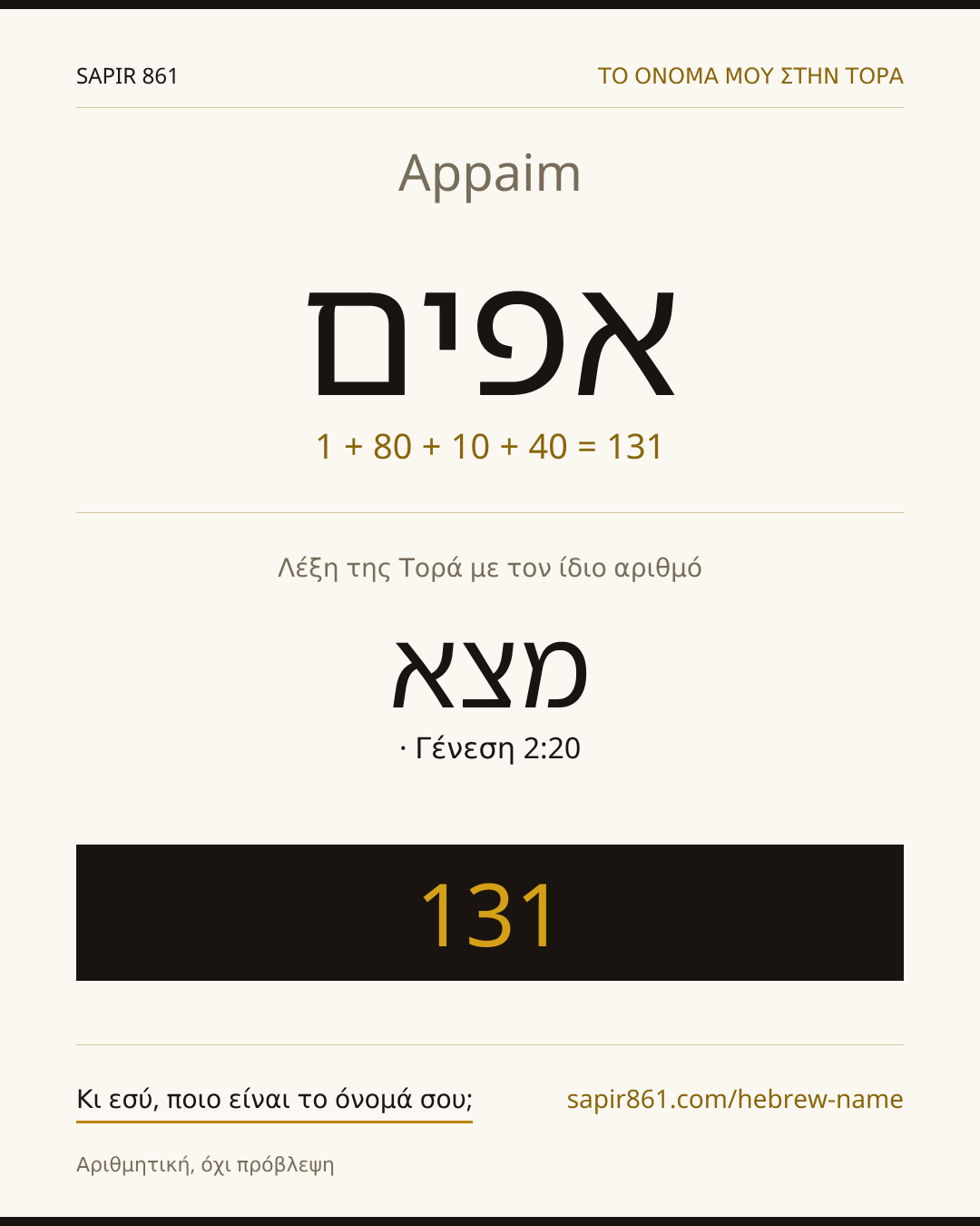 Appaim — אפים