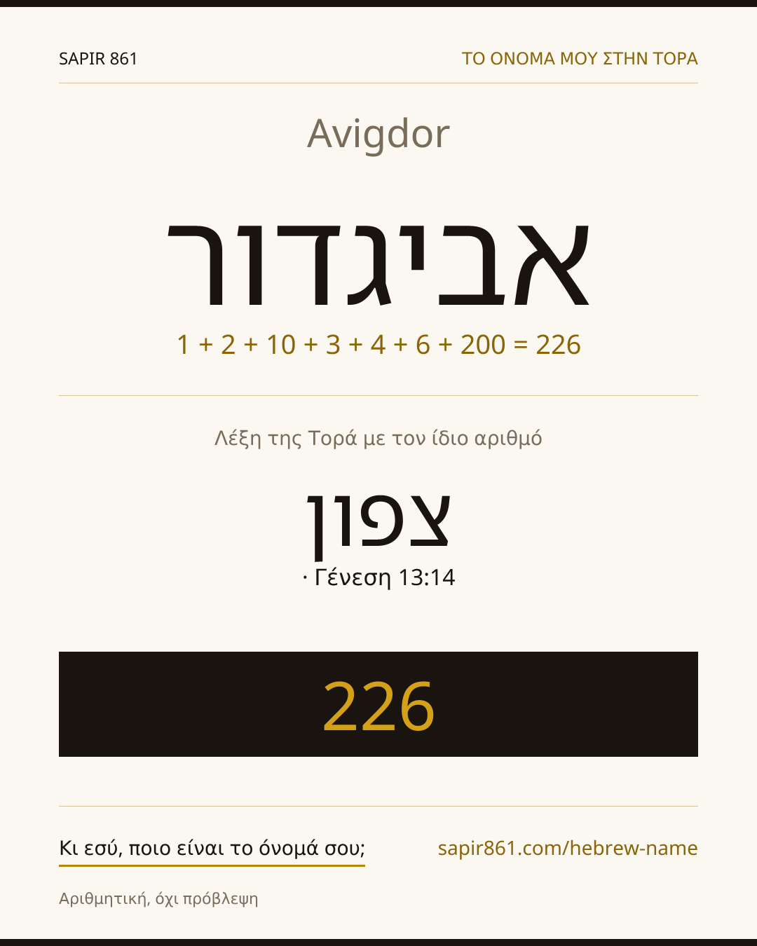 Avigdor — אביגדור