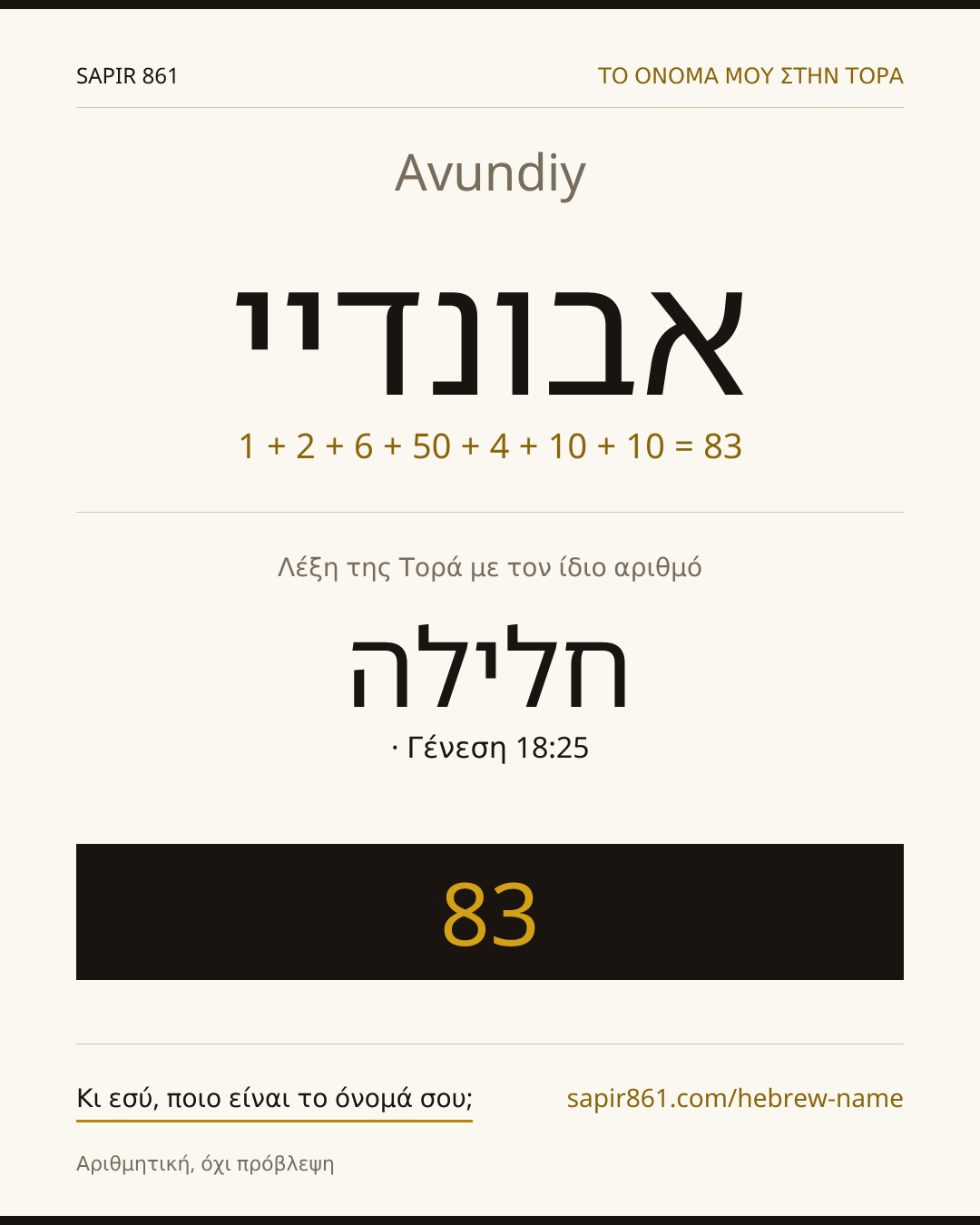 Avundiy — אבונדיי