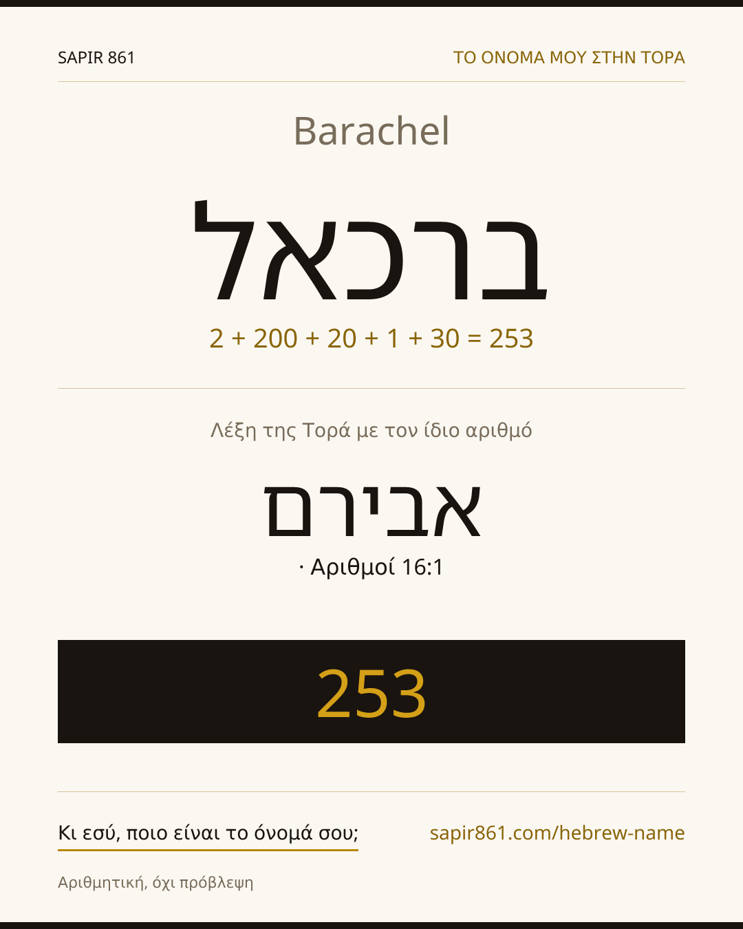 Barachel — ברכאל