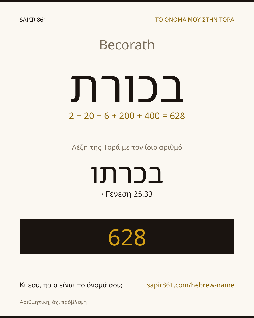 Becorath — בכורת