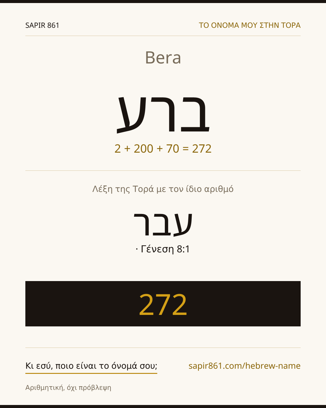 Bera — ברע