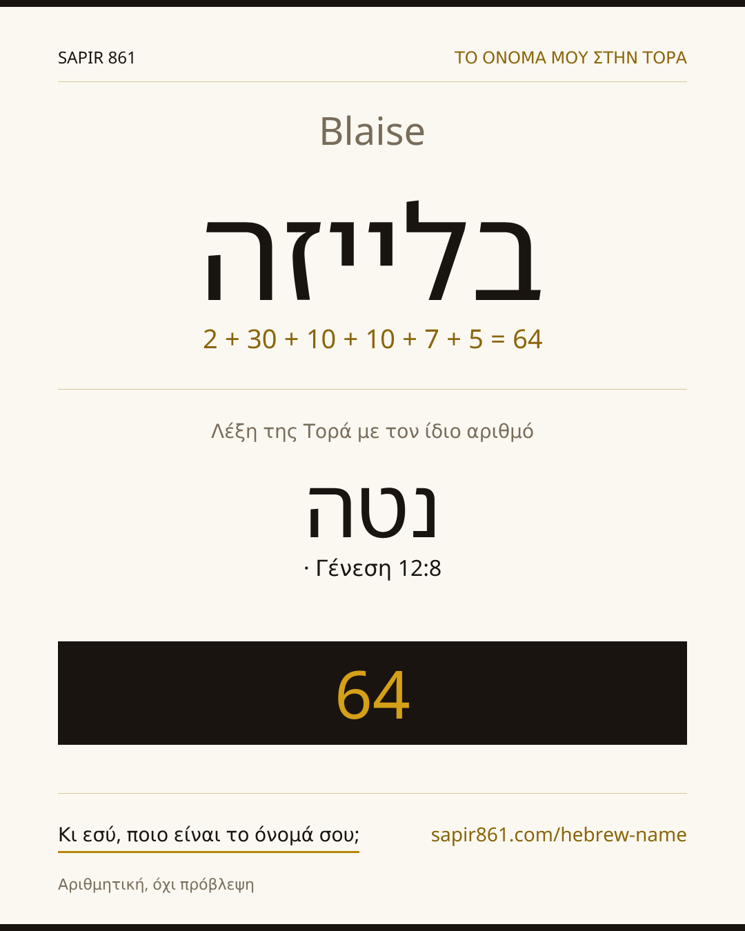 Blaise — בלייזה