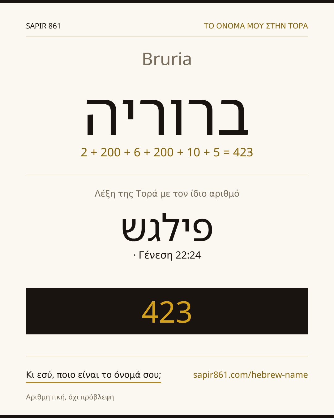 Bruria — ברוריה